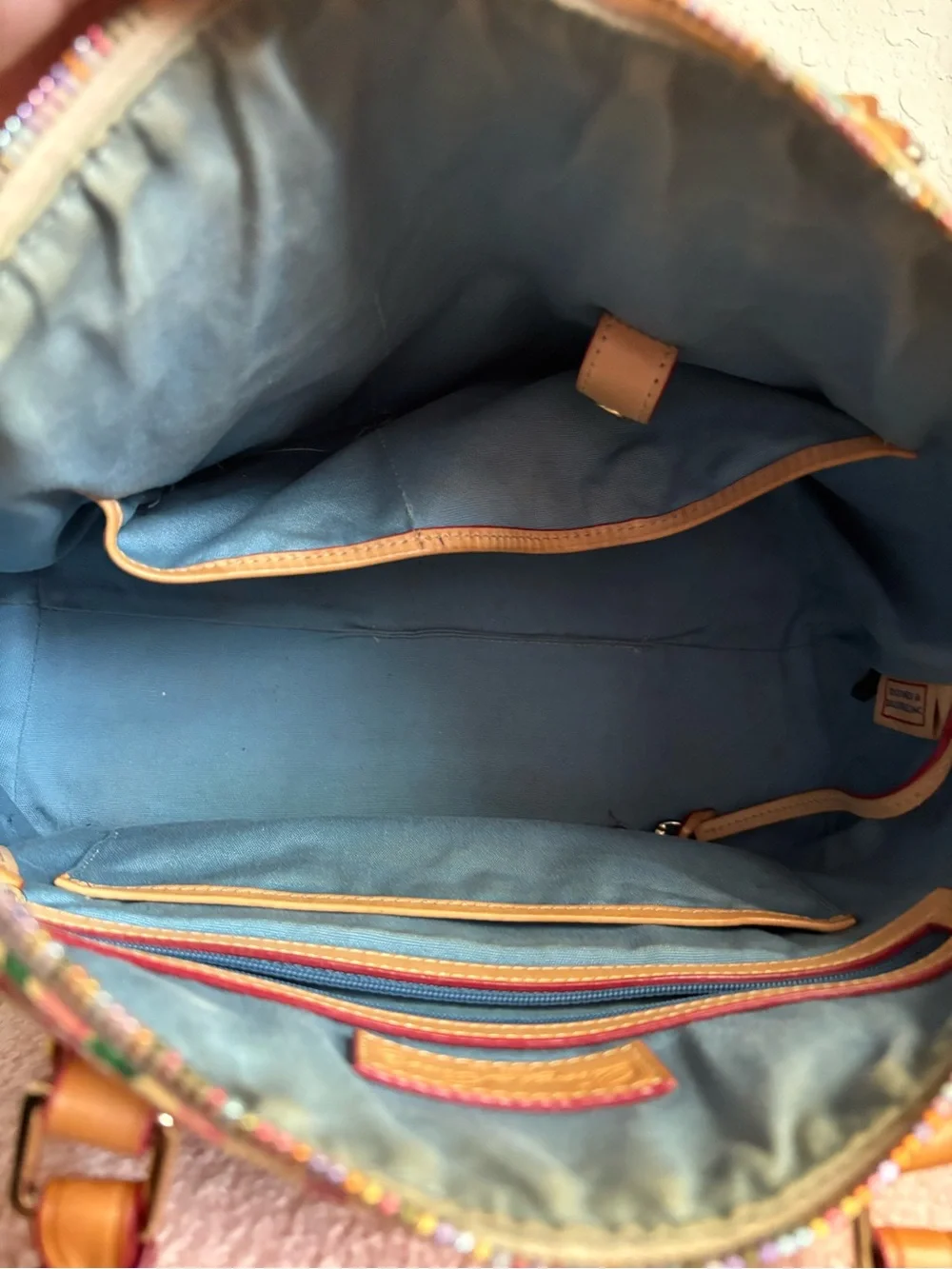 Dooney & Bourke Multicolor Signature Lettering Satchel